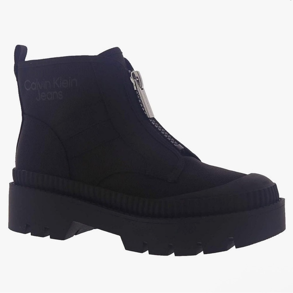 Calvin Klein Black Heeled Boots